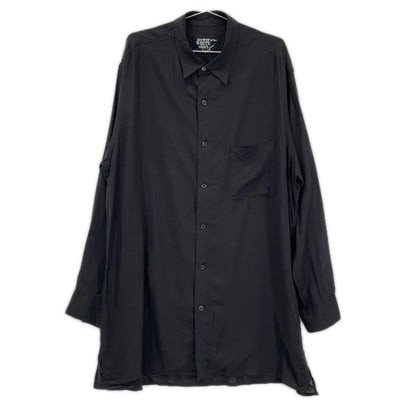 power of the WHITE shirt パワーオブザホワイトシャツ PZ-B11-200 ブラック CELLULOSE LAWN Z-CLASSIC BIG SHIRT トップス