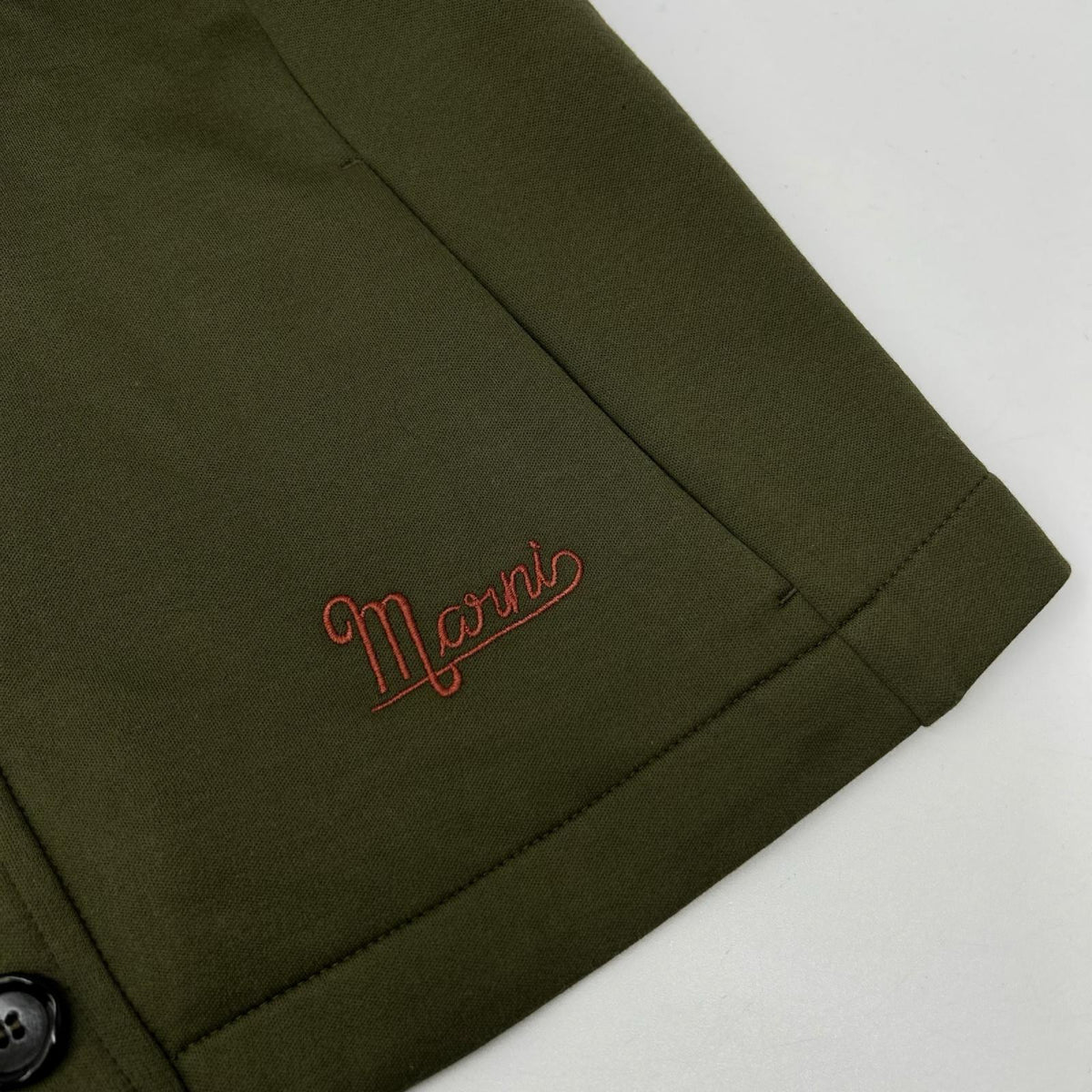 MARNI マルニ カーキ リブカラー スウェットジャケット ジャケット