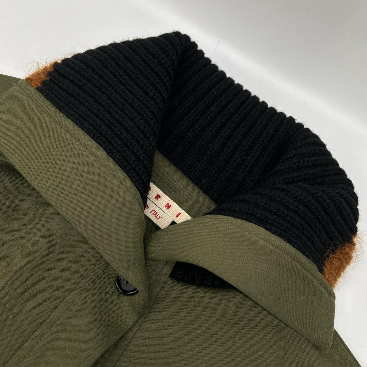 MARNI マルニ カーキ リブカラー スウェットジャケット ジャケット