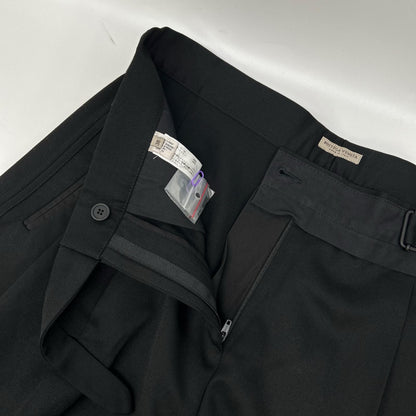 BOTTEGA VENETA ボッテガヴェネタ ブラック ベルト プリーツハーフパンツ ボトムス