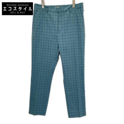BOTTEGA VENETA ボッテガヴェネタ ブルー ドットスクエア センタープレス パンツ ボトムス