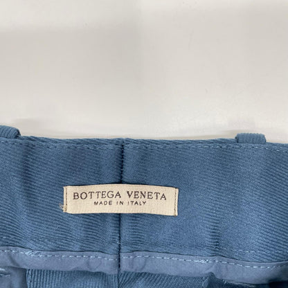 BOTTEGA VENETA ボッテガヴェネタ ブルー コットン センタープレス パンツ ボトムス
