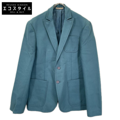 BOTTEGA VENETA ボッテガヴェネタ ターコイズ系 コットン 2B テーラードジャケット ジャケット