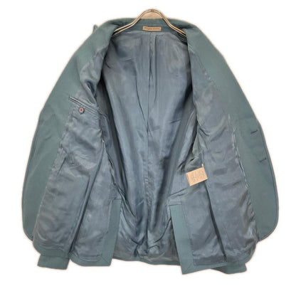 BOTTEGA VENETA ボッテガヴェネタ ターコイズ系 コットン 2B テーラードジャケット ジャケット