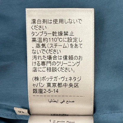BOTTEGA VENETA ボッテガヴェネタ ターコイズ系 コットン 2B テーラードジャケット ジャケット