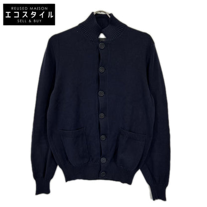BRUNELLO CUCINELLI ブルネロクチネリ ネイビー コットン ロングスリーブ カーディガン トップス