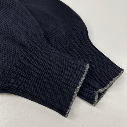 BRUNELLO CUCINELLI ブルネロクチネリ ネイビー コットン ロングスリーブ カーディガン トップス