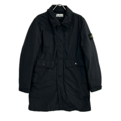 STONE ISLAND ストーンアイランド 711570526 ブラック MICRO REPS PRIMALOT ナイロンロングコート ジャケット