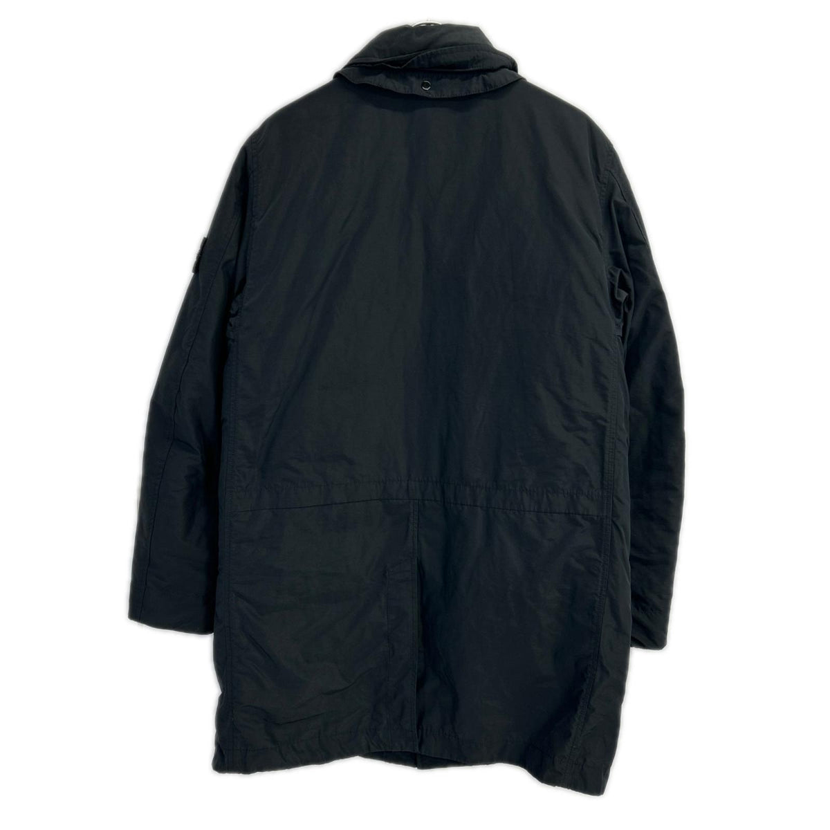 STONE ISLAND ストーンアイランド 711570526 ブラック MICRO REPS PRIMALOT ナイロンロングコート ジャケット