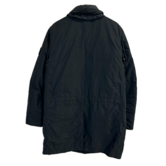 STONE ISLAND ストーンアイランド 711570526 ブラック MICRO REPS PRIMALOT ナイロンロングコート ジャケット