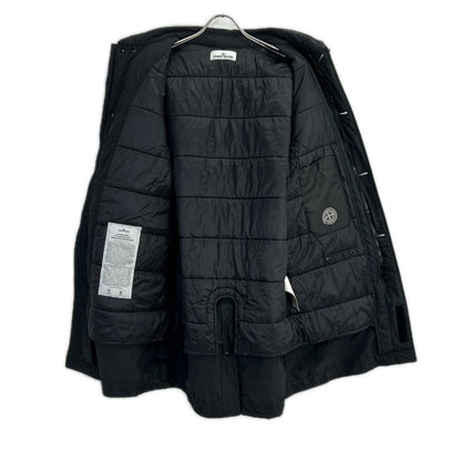 STONE ISLAND ストーンアイランド 711570526 ブラック MICRO REPS PRIMALOT ナイロンロングコート ジャケット