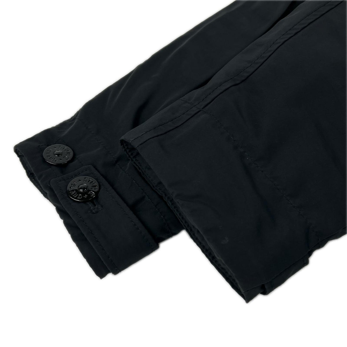 STONE ISLAND ストーンアイランド 711570526 ブラック MICRO REPS PRIMALOT ナイロンロングコート ジャケット