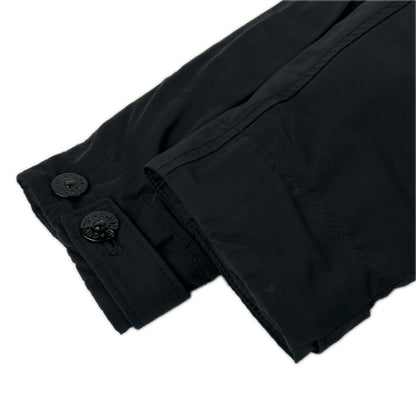STONE ISLAND ストーンアイランド 711570526 ブラック MICRO REPS PRIMALOT ナイロンロングコート ジャケット