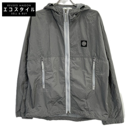 STONE ISLAND ストーンアイランド 721544135 グレー ナイロンリップストップ ジップアップフーディ マウンテンパーカー ジャケット