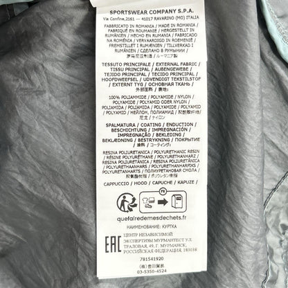 STONE ISLAND ストーンアイランド 781541920 グレー NYLON METAL WATRO-TC ジャケット