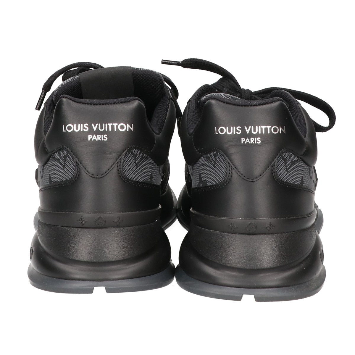 LOUIS VUITTON ルイヴィトン 美品 25年製 1AJ691 モノグラムジャガード x スムースレザー LVクラシック スニーカー シューズ