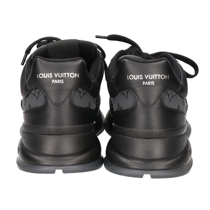 LOUIS VUITTON ルイヴィトン 美品 25年製 1AJ691 モノグラムジャガード x スムースレザー LVクラシック スニーカー シューズ