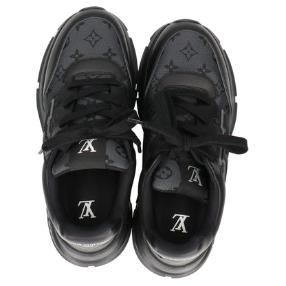 LOUIS VUITTON ルイヴィトン 美品 25年製 1AJ691 モノグラムジャガード x スムースレザー LVクラシック スニーカー シューズ
