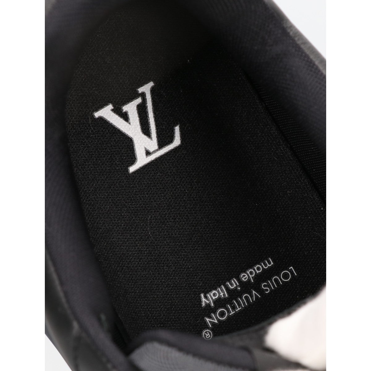 LOUIS VUITTON ルイヴィトン 美品 25年製 1AJ691 モノグラムジャガード x スムースレザー LVクラシック スニーカー シューズ