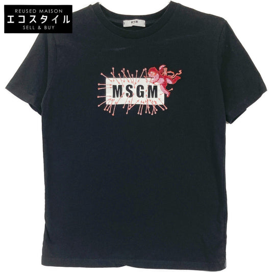 MSGM MSGM ms027780 Logo & Angel 刺绣短袖T恤 上衣 12 童装