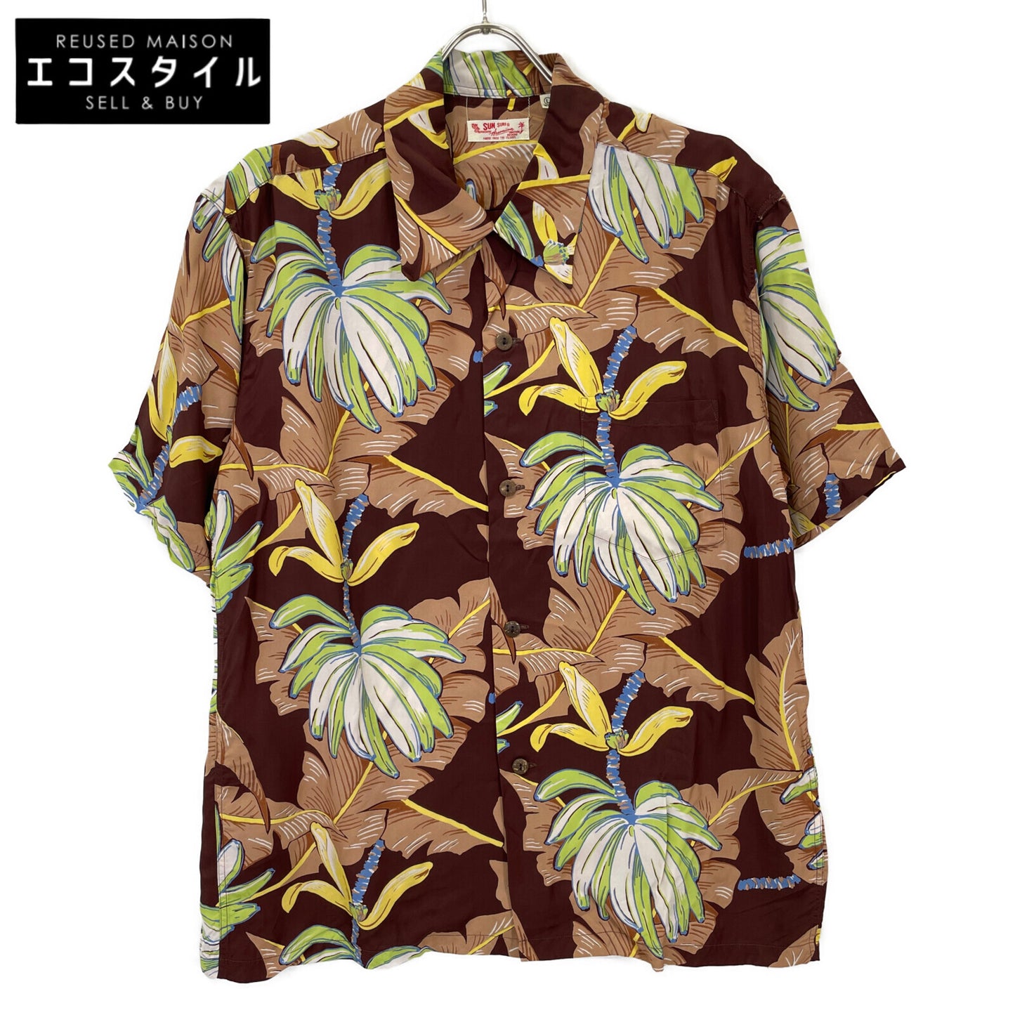 SUN SURF 夏威夷衬衫 SS36432 RAYON S/S Mai'a 短袖夏威夷衬衫 上衣 L 男士
