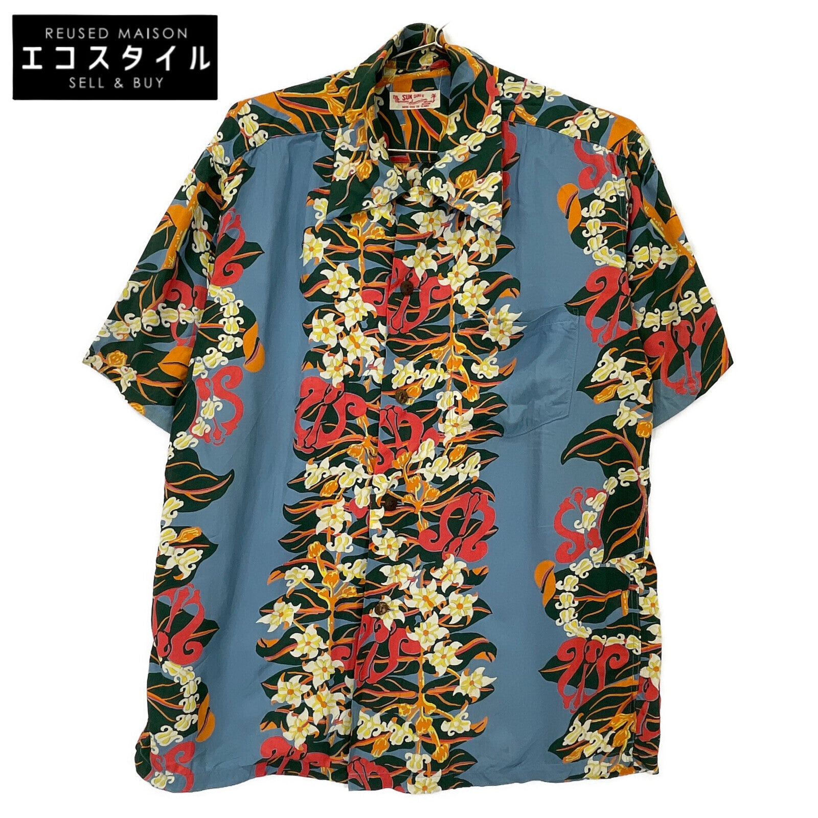 SUN SURF SS34858 CROWN FLOWER Tops L Men's