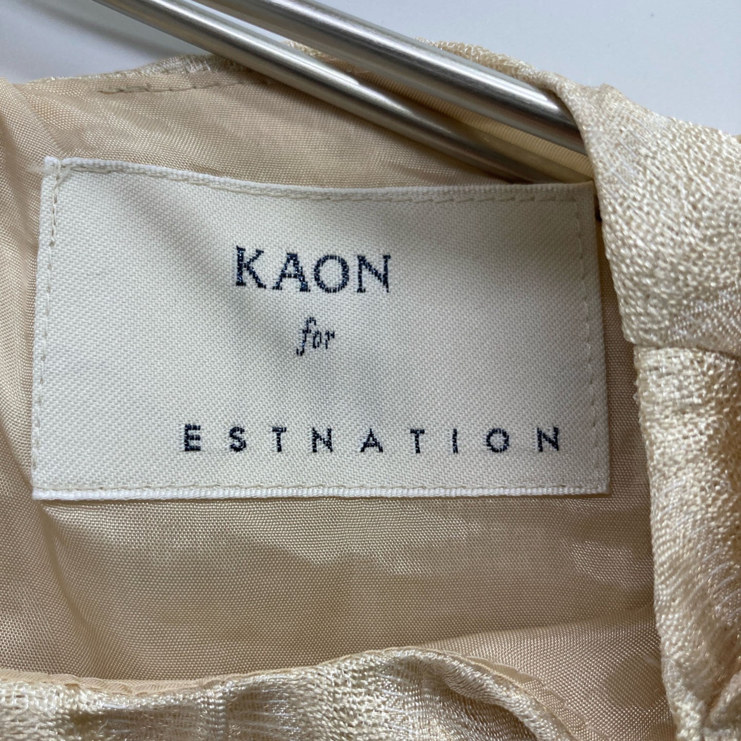 ESTNATION エストネーション ×Kaon联名 12-140-10-120010 肩部蝴蝶结上衣 女士 F码