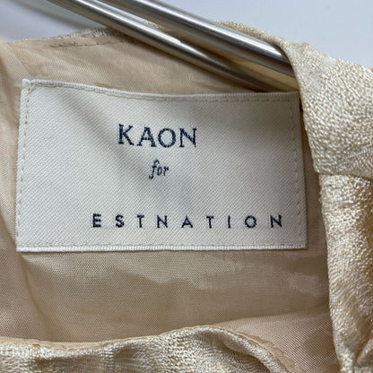 ESTNATION エストネーション ×Kaon联名 12-140-10-120010 肩部蝴蝶结上衣 女士 F码