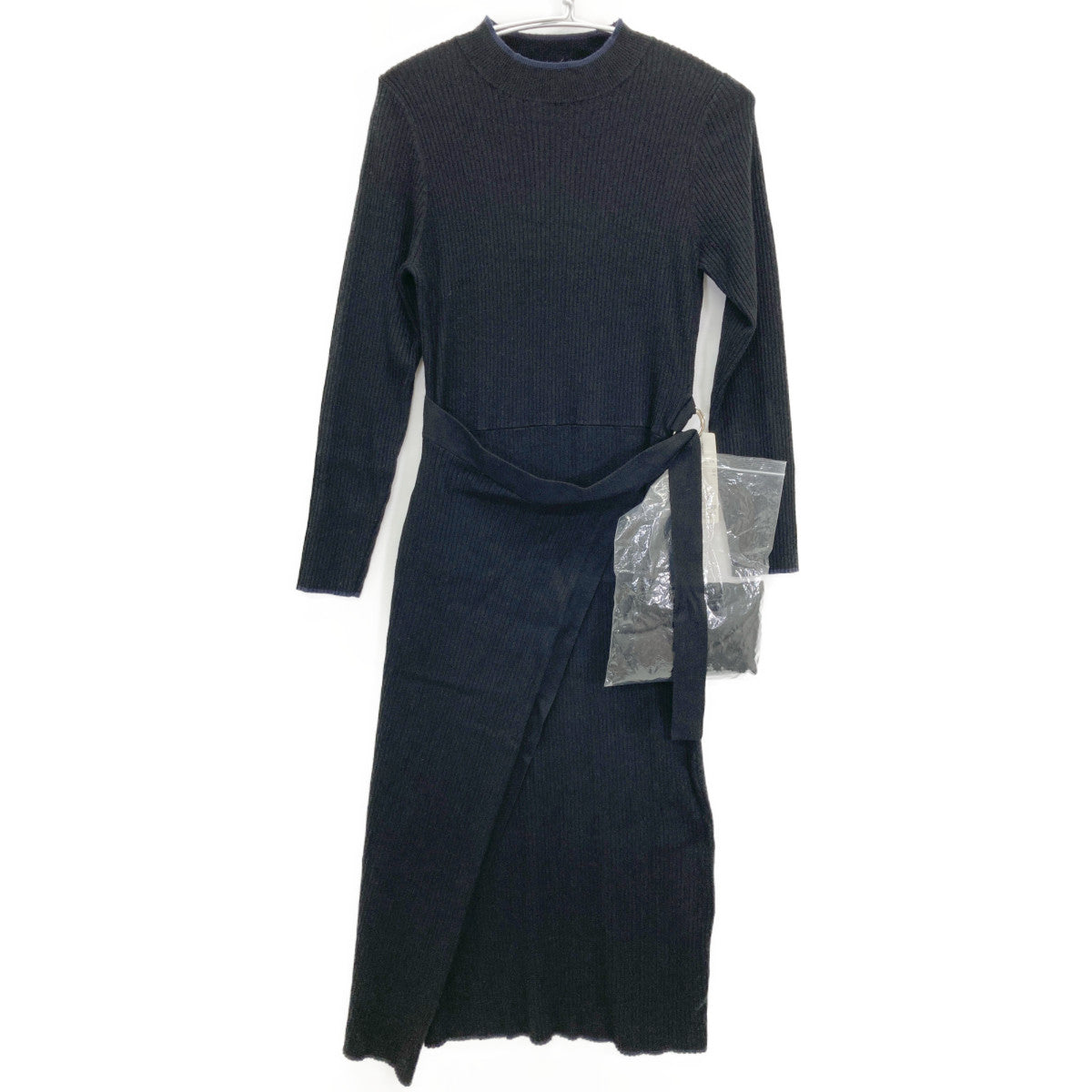 DRESSTERIOR 085-57022 rib-knit wrap dress
