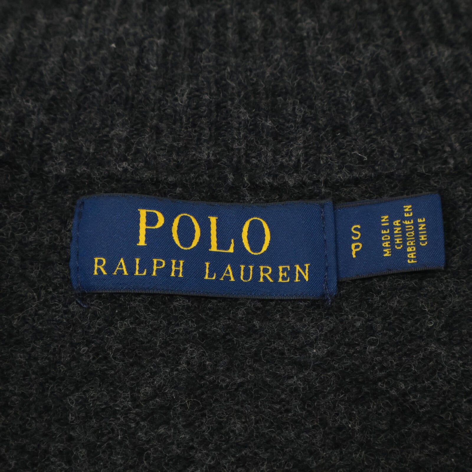 POLO RALPH LAUREN Polo Ralph Lauren [Domestic Regular Product] Cashmere Blend Elbow Patch Stand Collar Knit Top S Men's