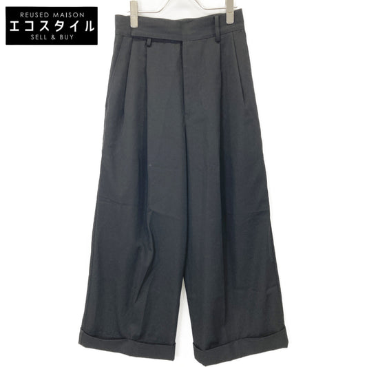 REGULATION Yohji Yamamoto FT-P93-100 GABARDINE R-55W BAGGY PANTS Bottoms