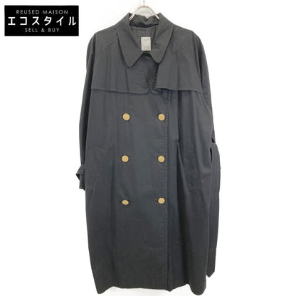 CELINE JCC Era Black Gold Button Trench Coat 90s Coat
