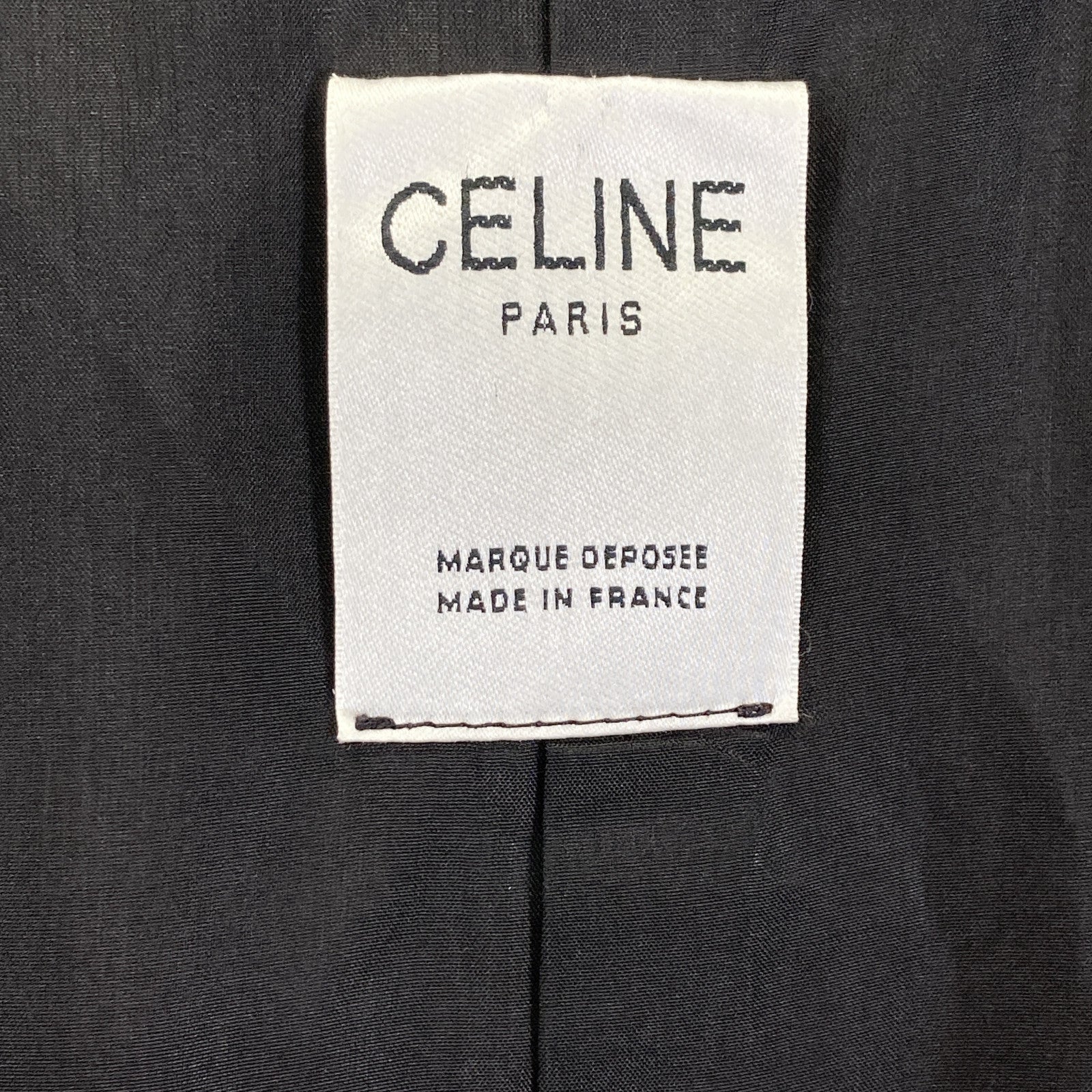 CELINE セリーヌ ジェーシーシー期 ブラック 金ボタントレンチコート　90s コート