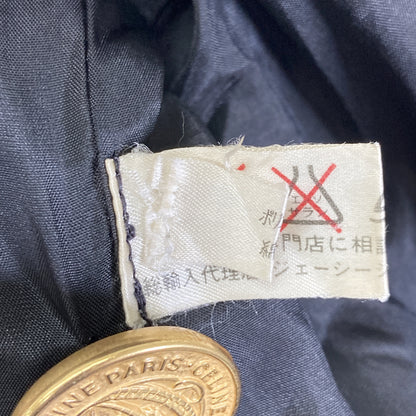 CELINE JCC Era Black Gold Button Trench Coat 90s Coat