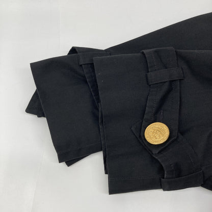 CELINE JCC Era Black Gold Button Trench Coat 90s Coat