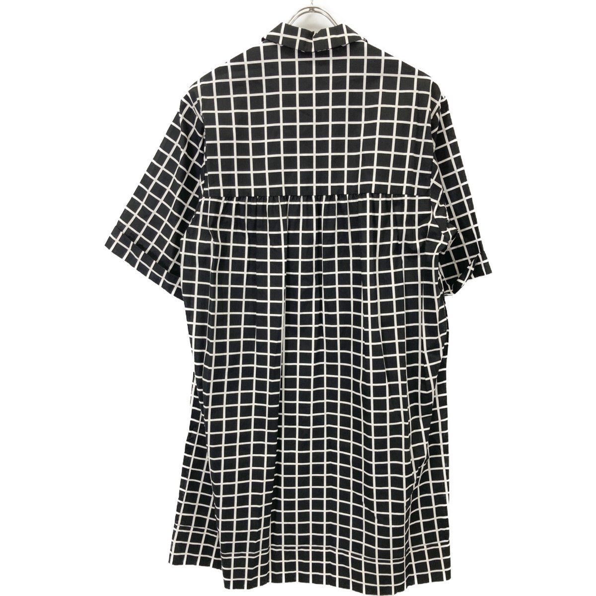 DRIES VAN NOTEN Black and White Checkered Dress