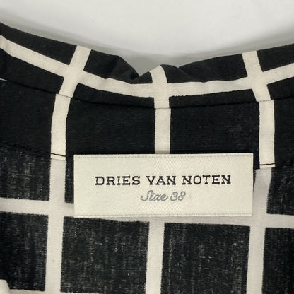 DRIES VAN NOTEN Black and White Checkered Dress