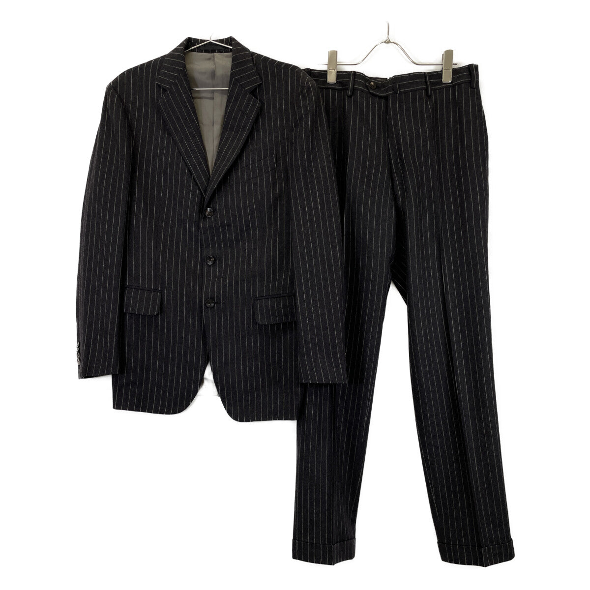 3B Stripe Single Wool Suit Set-up 48 Men's
