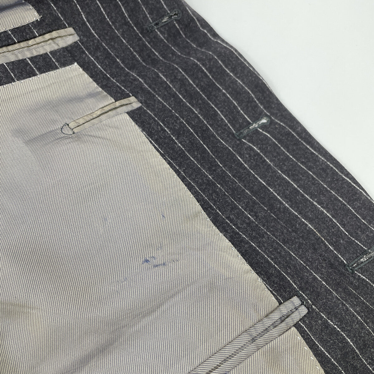 3B Stripe Single Wool Suit Set-up 48 Men's