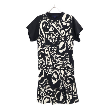 LOUIS VUITTON 【Beautiful condition / Domestic genuine product】RW181W GAP FEDR34 Waist gathered silk x cotton dress