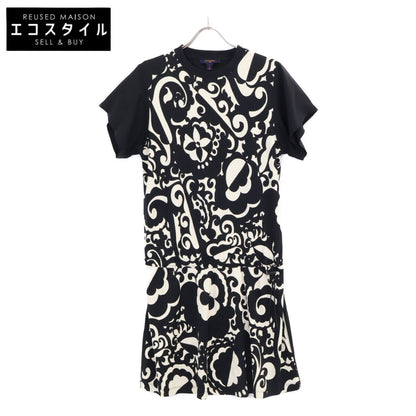 LOUIS VUITTON 【Beautiful condition / Domestic genuine product】RW181W GAP FEDR34 Waist gathered silk x cotton dress