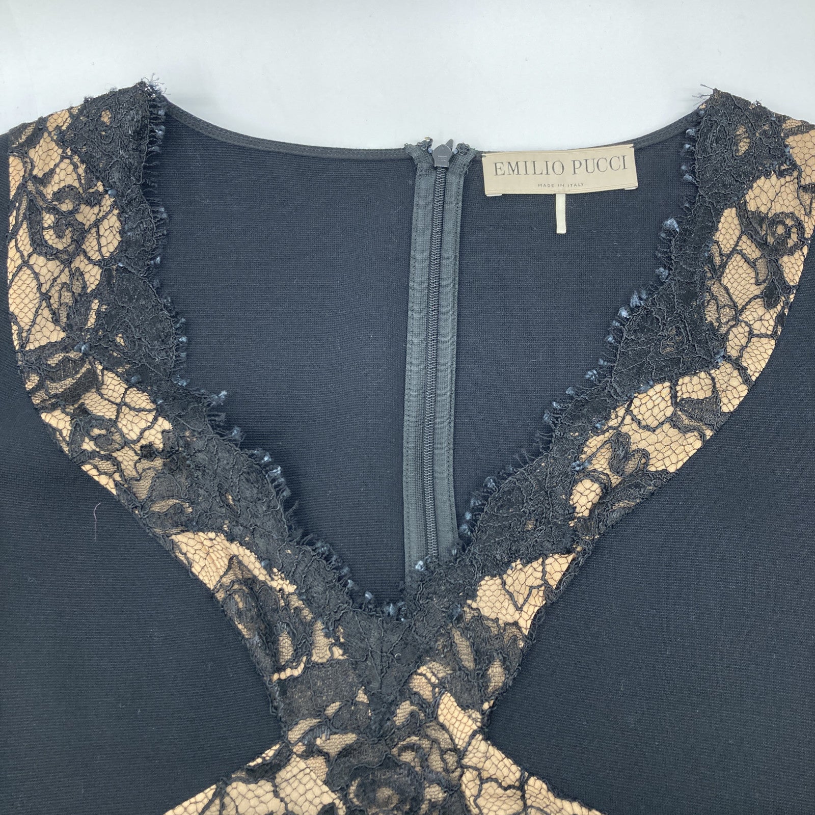 Emilio Pucci Emilio Pucci 31RI75 Lace Embellished Dress Dress