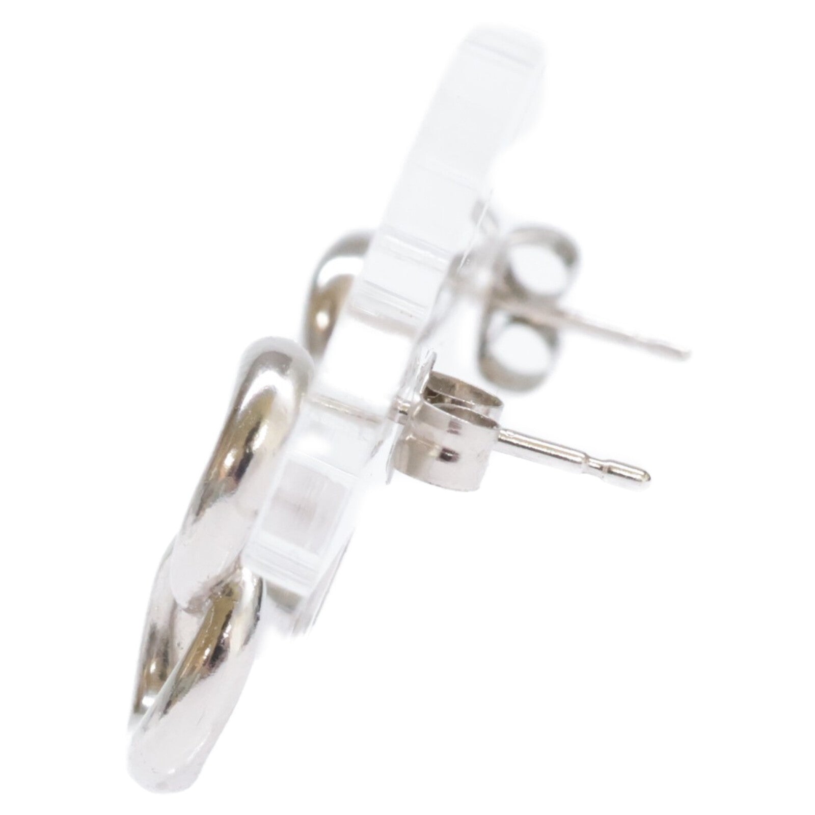 ete 925 K18 Double Circle Earrings