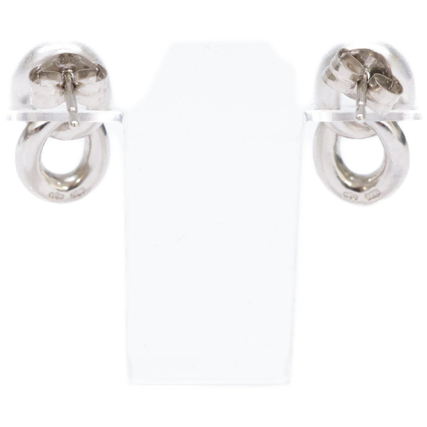 ete 925 K18 Double Circle Earrings