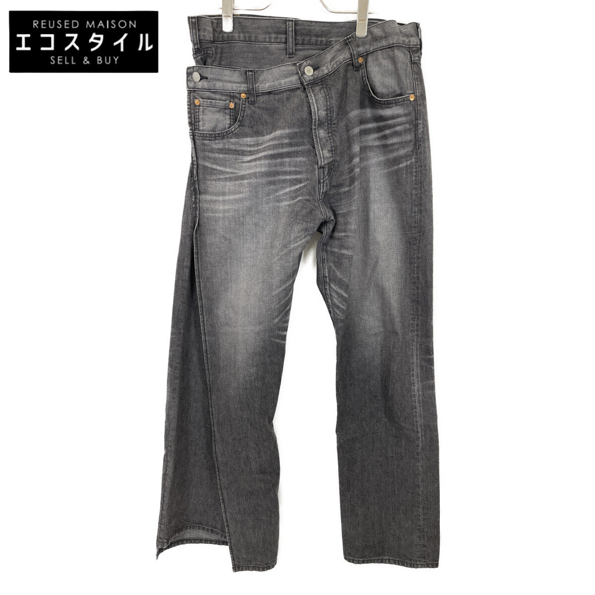 JUNYA WATANABE MAN 渡边淳弥男士 × Levi's 黑色 AD2024 WO-P216 裹身设计牛仔裤 下装