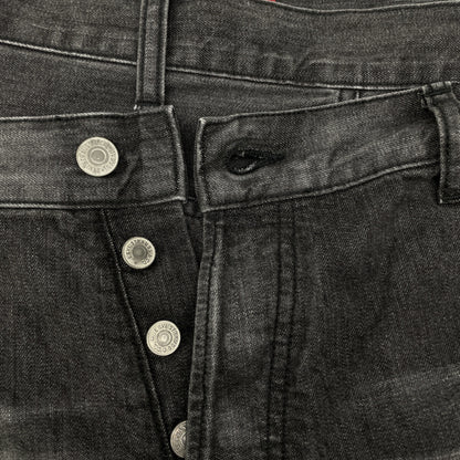 JUNYA WATANABE MAN 渡边淳弥男士 × Levi's 黑色 AD2024 WO-P216 裹身设计牛仔裤 下装