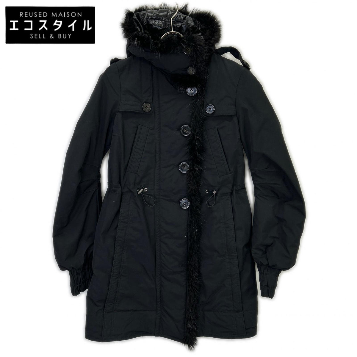 MONCLER モンクレール HAVEN Haven fur-trimmed down coat coat