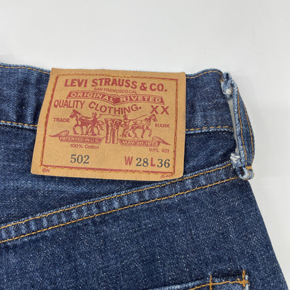 LEVI‘S 李维斯 502XX 日本製 J09刻印 BIG E平齐V红旗标赤耳丹宁牛仔裤 下装