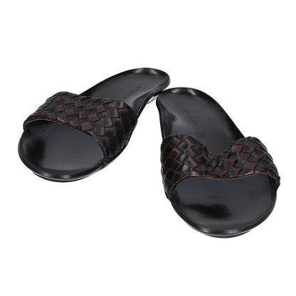 BOTTEGA VENETA 葆蝶家 【美品】皮革编织平底凉鞋/鞋履