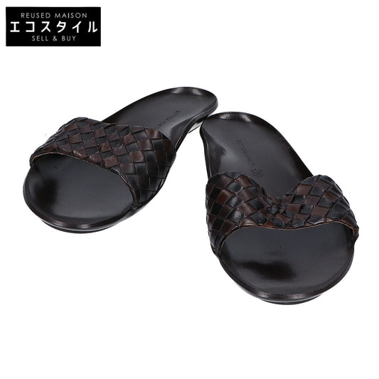 BOTTEGA VENETA Bottega Veneta [Excellent Condition] Leather Intrecciato Flat Sandals/Shoes